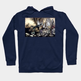 A band of workmen, who were sawing down a toadstool - Peter Pan at Kensington Gardens - Arthur Rackham Hoodie